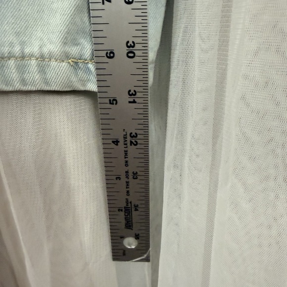 Anthropologie GREY LAB LOS ANGELES High Waist Wide Leg Jeans Light Wash Size 28 - Picture 11 of 11